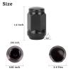 image10L0L 1220 Golf Cart Wheel Lug Nuts Kit for EZGO ampamp Club Car Replace OEM 14723G1 1701160 1010984 1011390 800573 Chrome Set of 16Black