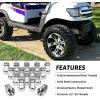 image10L0L 1220 Golf Cart Wheel Lug Nuts Kit for EZGO ampamp Club Car Replace OEM 14723G1 1701160 1010984 1011390 800573 Chrome Set of 16Chrome
