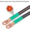 image10L0L 36 Volt Golf Cart Battery Cables for Yamaha G2 G8 G9 Golf Cart Battery Cable Wiring Kit with 4 Gauge 5 PC Golf Cart Battery Cable Set UltraLong Pure Copper Wire Lugs