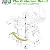 image10L0L 4 Leaf Club Car Precedent Heavy Duty Rear Leaf Spring Kit for Precedent Gas ampamp Electric 2004Up OEM 102509301102513001 with U Bolt and Bushings ampamp Sleeves