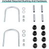 image10L0L 4 Leaf Club Car Precedent Heavy Duty Rear Leaf Spring Kit for Precedent Gas ampamp Electric 2004Up OEM 102509301102513001 with U Bolt and Bushings ampamp Sleeves
