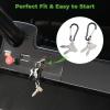 image10L0L 4 Pack Golf Cart Keys for Club Car DS 1982up Club Car Precedent 2004up Replace OEM 1012505With Dshaped Keychain