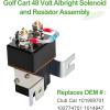 image10L0L 48V Golf Cart Albright Solenoid and Resistor Assembly Compatible with Club Car DS 1995up ampamp Precedent 200408 Golf Cart Part Replaces OEM 101908701 102774701 1014947