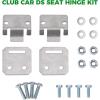 image10L0L Club Car DS Seat Hinge Set for 1979Up Golf Carts Seat Cushion Buckle Plate OEM 1011652 1012412  Male  Female
