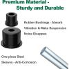 image10L0L Complete Rear Leaf Spring Bushing Sleeves Kit for EZGO RXV 2008up Electric ampamp Gas Golf Cart Replace OEM 620160 620161 624030