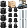 image10L0L Complete Rear Leaf Spring Bushing Sleeves Kit for EZGO RXV 2008up Electric ampamp Gas Golf Cart Replace OEM 620160 620161 624030