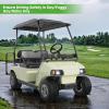 image10L0L Deluxe Golf Cart Light Kit for Club Car DS 12V60V Full Headlight Taillight Kit with RGB Daytime Running Lamp Low High Beam Turn Signal Horn Brake Pad Hazard BlinkerFor Club Car DS  Basics