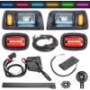 image10L0L Deluxe Golf Cart Light Kit for Club Car DS 12V60V Full Headlight Taillight Kit with RGB Daytime Running Lamp Low High Beam Turn Signal Horn Brake Pad Hazard BlinkerFor Club Car DS  New Upgrade