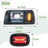image10L0L Deluxe Golf Cart Light Kit for Club Car DS 12V60V Full Headlight Taillight Kit with RGB Daytime Running Lamp Low High Beam Turn Signal Horn Brake Pad Hazard BlinkerFor Club Car DS  Basics