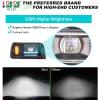 image10L0L Deluxe Golf Cart Light Kit for Club Car DS 12V60V Full Headlight Taillight Kit with RGB Daytime Running Lamp Low High Beam Turn Signal Horn Brake Pad Hazard BlinkerFor Club Car DS  New Upgrade
