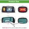 image10L0L Deluxe Golf Cart Light Kit for Club Car DS All Years Headlight Taillight Kit RGB Music Daytime Running Light with HighLow Beam Turn Signal Hazard Blinker Brake Light and Horn 12V60V Input