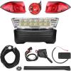 image10L0L Deluxe Golf Cart Light Kit for Club Car Precedent 20042019 12V Street Legal Light Kit with Headlight Taillight Turn Signals Switch Horn Brake Pad Hazard Lighting Function