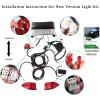 image10L0L Deluxe Golf Cart Light Kit for Club Car Precedent 20042019 12V Street Legal Light Kit with Headlight Taillight Turn Signals Switch Horn Brake Pad Hazard Lighting Function