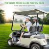 image10L0L Folding Down Tinted Golf Cart Windshield for Yamaha G14 G16 G1919952003 Models Gas or Electric Golf CartClear Windshield