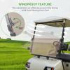 image10L0L Folding Down Tinted Golf Cart Windshield for Yamaha G14 G16 G1919952003 Models Gas or Electric Golf CartTinted Windshield
