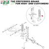 image10L0L Front Shocks Absorbers Assembly Kit for Yamaha G29 Drive Gas and Electric Golf Cart 20072016 Passenger and Driver Side Replace OEM JW2F339000 JW2F335000
