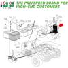 image10L0L Golf Cart 36V Solenoid for Club Car DS Electric 1997 up4 Terminals 200A Solenoid Replace OEM 101975901 24022253 435356