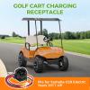 image10L0L Golf Cart 48V Charger Receptacle OEM JW9H61810000 for Yamaha G29 Electrice 2011up  DC Powerwise Receptacle Replace with Cord