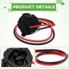 image10L0L Golf Cart 48V Charger Receptacle OEM JW9H61810000 for Yamaha G29 Electrice 2011up  DC Powerwise Receptacle Replace with Cord