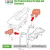 image10L0L Golf Cart Arm Rest Hip Restraint for EZGO RXV 20082015 Driver and Passenger Side OEM 607532 607653 Left  Right 1 Pair