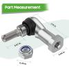 image10L0L Golf Cart Ball Joint Kit Tie Rod End Set Compatible with Club Car DS ampamp Carryall 2009up Left Thread and Right Thread for Driver and Passenger Side OEM 102022602 102022601 102288301