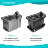 image10L0L Golf Cart Ball Washer and Club Cleaner Kit Detachable Golf Club Head and Ball Washer Golf Cleaner for EZGO Club Car YamahaCarbon Fiber Black