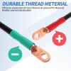 image10L0L Golf Cart Battery Cable Set 4 Gauge Wire 5pcs One Set for Yamaha G2 G8 G9 36 Volt Model 19851994