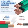image10L0L Golf Cart Battery Cable Set 4 Gauge Wire 5pcs One Set for Yamaha G2 G8 G9 36 Volt Model 19851994