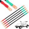 image10L0L Golf Cart Battery Cable Set 4 Gauge Wire 5pcs One Set for Yamaha G2 G8 G9 36 Volt Model 19851994