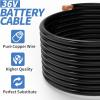 image10L0L Golf Cart Battery Cable Set 4 Gauge Wire 5pcs One Set for Yamaha G2 G8 G9 36 Volt Model 19851994