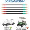 image10L0L Golf Cart Battery Cable Set 4 Gauge Wire 5pcs One Set for Yamaha G2 G8 G9 36 Volt Model 19851994