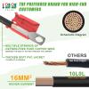 image10L0L Golf Cart Battery Cable Set for Yamaha G22 48V  4 Gauge 5Piece Golf Cart Battery Cable Wiring Harness with UltraLong Pure Copper LugsStyleB