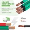 image10L0L Golf Cart Battery Cable Set for Yamaha G22 48V 4 Gauge 5 PCS Golf Cart Battery Wires 48V Volt with UltraLong Pure Copper Lugs