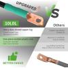 image10L0L Golf Cart Battery Cable Set for Yamaha G22 48V 4 Gauge 5 PCS Golf Cart Battery Wires 48V Volt with UltraLong Pure Copper Lugs