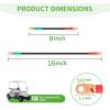 image10L0L Golf Cart Battery Cable Set for Yamaha G22 48V 4 Gauge 5 PCS Golf Cart Battery Wires 48V Volt with UltraLong Pure Copper Lugs