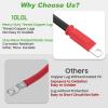 image10L0L Golf Cart Battery Cables 4 Gauge for Yamaha G2 G8 G9 36V Golf Cart Club Car DS 95 48V Club Car DS 1981 36V Welding Battery Pure Copper Flexible Cable with Terminal ConnectorStyleB