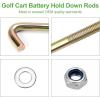 image10L0L Golf Cart Battery Hold Down Rod 107quot JBolt Nuts for Yamaha Gas All Models G22 Electric Clubcar Carryall Villager 68 OEM 102845203 101668201 JN3H21330000 JN2H213300 Pack of 2