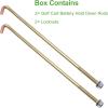 image10L0L Golf Cart Battery Hold Down Rod 107quot JBolt Nuts for Yamaha Gas All Models G22 Electric Clubcar Carryall Villager 68 OEM 102845203 101668201 JN3H21330000 JN2H213300 Pack of 2