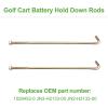 image10L0L Golf Cart Battery Hold Down Rod 107quot JBolt Nuts for Yamaha Gas All Models G22 Electric Clubcar Carryall Villager 68 OEM 102845203 101668201 JN3H21330000 JN2H213300 Pack of 2