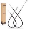 image10L0L Golf Cart Brake Cable Set for Club Car Precedent 2004up and Tempo 2018up Driver and Passenger Side Replace OEM 102557501 102557502 103528701 103528702