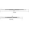image10L0L Golf Cart Brake Cable Set for Club Car Precedent 2004up and Tempo 2018up Driver and Passenger Side Replace OEM 102557501 102557502 103528701 103528702