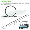 image10L0L Golf Cart Brake Cables for Club Car DS 19811999 GampampE Golf Cart Fits Passenger and Driver Side Brake Cable Replaces OEM 1011125 1011403 101676101 42quot Long Stainless Steel Core Cable