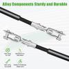 image10L0L Golf Cart Brake Cables for Club Car DS 19811999 GampampE Golf Cart Fits Passenger and Driver Side Brake Cable Replaces OEM 1011125 1011403 101676101 42quot Long Stainless Steel Core Cable