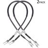 image10L0L Golf Cart Brake Cables for Club Car DS 19811999 GampampE Golf Cart Fits Passenger and Driver Side Brake Cable Replaces OEM 1011125 1011403 101676101 42quot Long Stainless Steel Core Cable