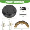 image10L0L Golf Cart Brake Drums ampamp Brake Shoes Spring Kit for Club Car DS 1995Up and Precedent 2004Up Gas and Electric Golf Carts Replace OEM 101791101 101823201 10603 101146610181630