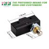 image10L0L Golf Cart Brake Pedal Micro Switch 3Terminal PlungerStyle for Club Car DS 1981 UP ampamp EZGO 1971 UP Replace OEM1011439 12374G1 13141G1730 MS011