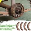 image10L0L Golf Cart Brake Shoes for Yamaha G1 G2 G8 G9 Club Car 1995up EZGO 19865Up 2 Long 2 Short 101823201 27249G01 172534000