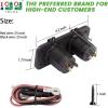 image10L0L Golf Cart Cigarette Lighter Outlet ampamp Quick Charge 30 DC 12V Input Waterproof USB Charger Power Socket Adapter Dual USB Ports Panel Universal for EZGO Club Car Yamaha Golf Cart Models