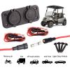 image10L0L Golf Cart Cigarette Lighter Outlet ampamp Quick Charge 30 DC 12V Input Waterproof USB Charger Power Socket Adapter Dual USB Ports Panel Universal for EZGO Club Car Yamaha Golf Cart Models