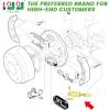 image10L0L Golf Cart Club Car Precedent Brake Cable for Precedent 2004 up and Tempo 2018 up GampampEPassengerampamp Driver Side OEM 103528701 102557501 103528702 102557502 2Pcs